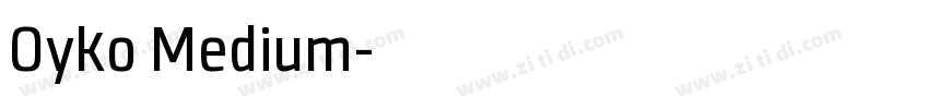 Oyko Medium字体转换